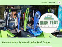 Tablet Screenshot of bikegryon.ch